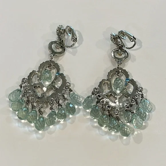 Clip-on chandelier earrings - Picture 4 of 4